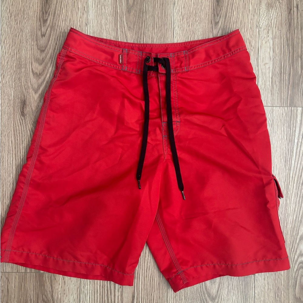 Rip Curl Red Quick-Dry Board Shorts